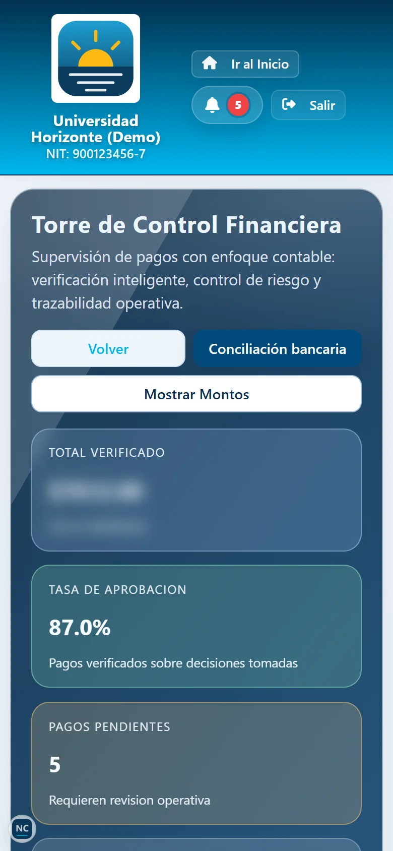 Finanzas desde el teléfono en el celular